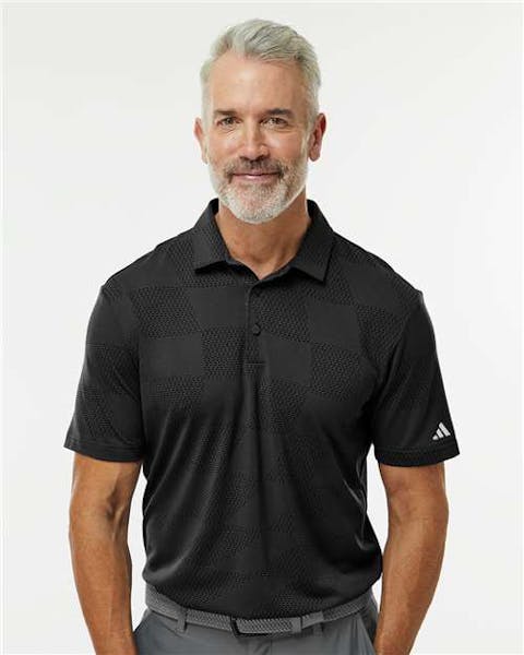 Adidas A2004 Ultimate365 Textured Polo - Ninja Transfers