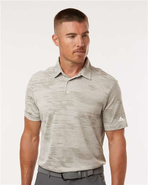 Adidas A2005 Ultimate365 Textured Stripe Polo - Ninja Transfers