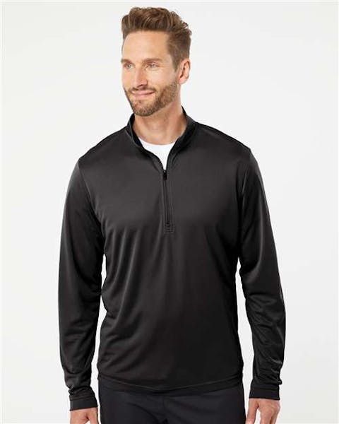 Adidas A401 Lightweight Quarter - Zip Pullover - Ninja Transfers