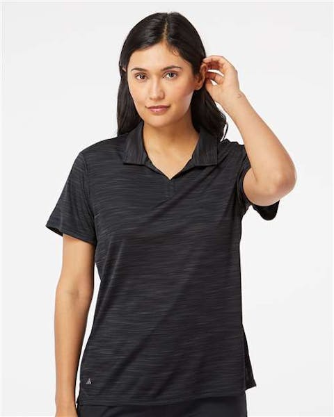 Adidas A403 Women's Mélange Polo - Ninja Transfers