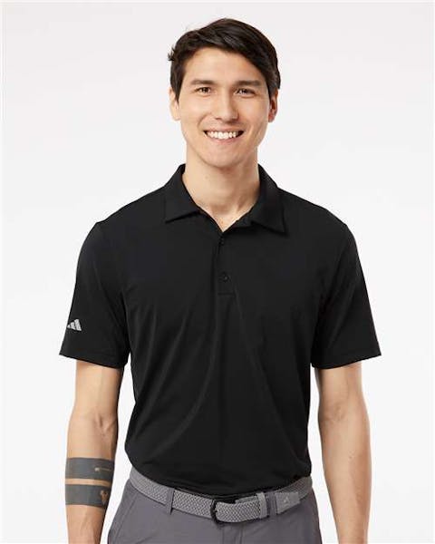 Adidas A514 Ultimate Solid Polo - Ninja Transfers