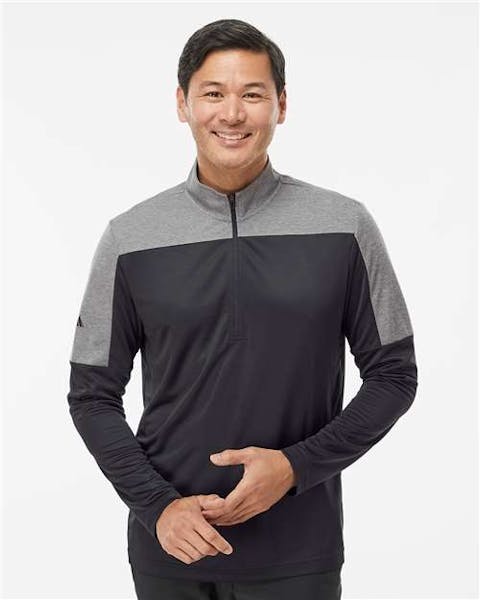 Adidas A552 Lightweight Quarter - Zip Pullover - Ninja Transfers