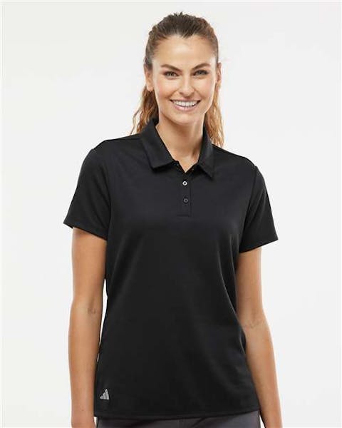 Adidas A581 Women's Micro Pique Polo - Ninja Transfers