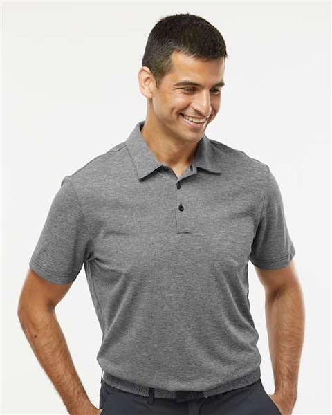Adidas A582 Heathered Polo - Ninja Transfers
