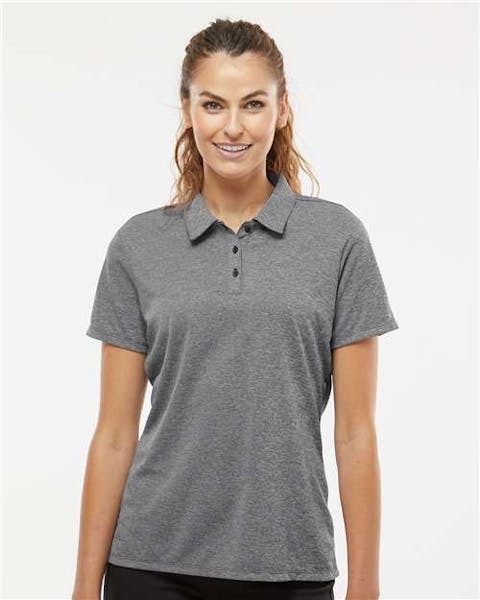 Adidas A583 Women's Heathered Polo - Ninja Transfers