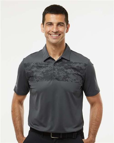 Adidas A585 Camo Chest Print Polo - Ninja Transfers