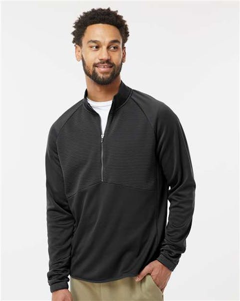 Adidas A587 Quarter - Zip Pullover - Ninja Transfers