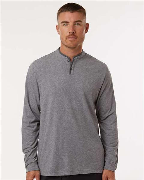 Adidas A597 Henley Long Sleeve Tee - Ninja Transfers