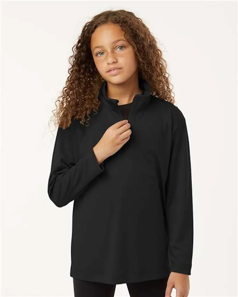 AllPro 41870Y Pro - Lock Youth Performance Quarter - Zip Pullover - Ninja Transfers