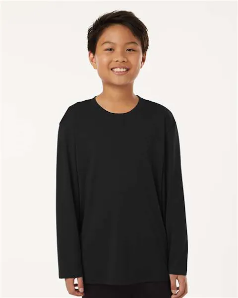 AllPro 48400Y Pro - Lock Youth Performance Long Sleeve T-Shirt - Ninja Transfers