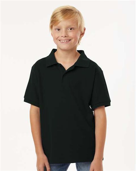 AllPro 62800Y Youth Pique Polo - Ninja Transfers