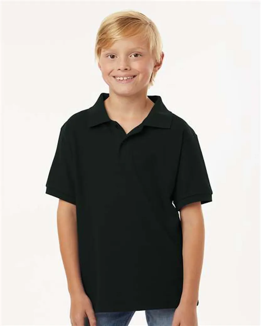 AllPro 62800Y Youth Pique Polo - Ninja Transfers
