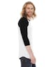 American Apparel BB453 Unisex Poly - Cotton USA Made 3/4 - Sleeve Raglan T - Shirt - Ninja Transfers