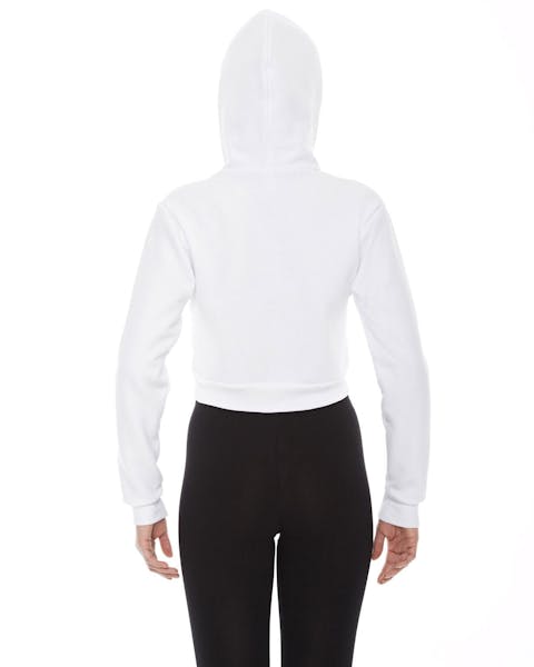 American Apparel F397W Ladies' Cropped Flex Fleece Zip Hoodie - Ninja Transfers