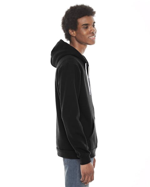 American Apparel F497 Unisex Flex Fleece USA Made Zip Hoodie - Ninja Transfers