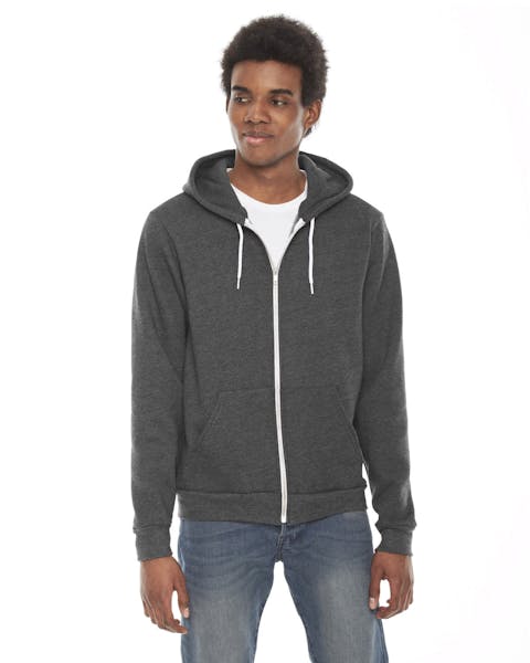 American Apparel F497 Unisex Flex Fleece USA Made Zip Hoodie - Ninja Transfers