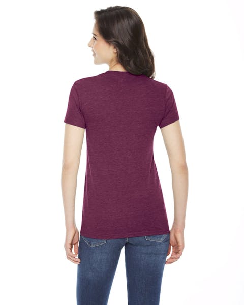 American Apparel TR301W Ladies' Triblend Short - Sleeve Track T - Shirt - Ninja Transfers