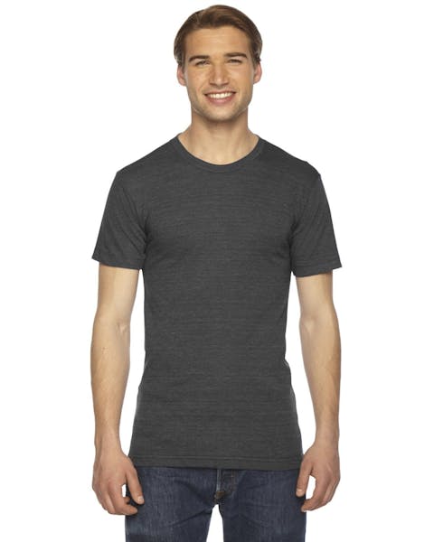 American Apparel TR401 Unisex Triblend USA Made Short - Sleeve Track T - Shirt - Ninja Transfers