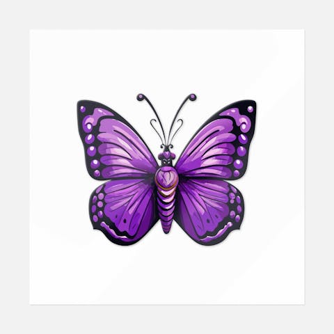 Amethyst Aria Butterfly Sticker - Ninja Transfers