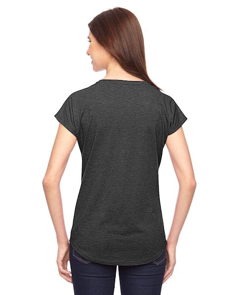 Anvil 6750VL Ladies' Triblend V - Neck T - Shirt - Ninja Transfers