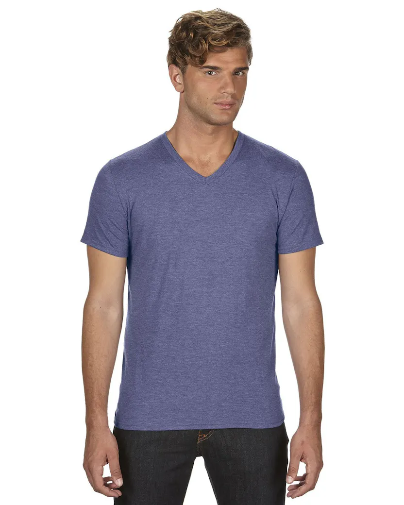 Anvil 6752 Camiseta Triblend Cuello V Adulto