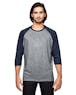 Anvil 6755 Adult Triblend 3/4 - Sleeve Raglan T - Shirt - Ninja Transfers