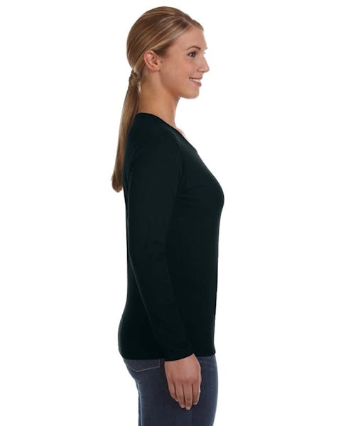 Anvil 884L Ladies' Lightweight Long - Sleeve T - Shirt - Ninja Transfers