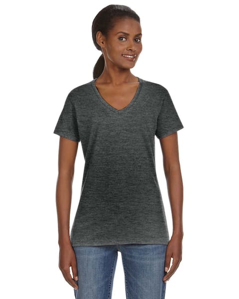 Anvil 88VL Ladies' Lightweight V - Neck T - Shirt - Ninja Transfers