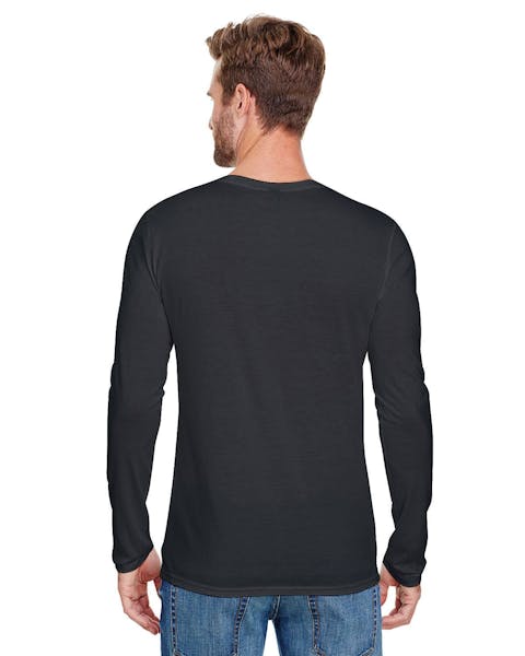 Anvil AN6740 Adult Tri - Blend Long - Sleeve T - Shirt - Ninja Transfers