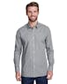 Artisan Collection by Reprime RP220 Men's Microcheck Gingham Long - Sleeve Cotton Shirt - Ninja Transfers