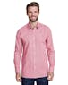 Artisan Collection by Reprime RP220 Men's Microcheck Gingham Long - Sleeve Cotton Shirt - Ninja Transfers