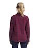 Artisan Collection by Reprime RP350 Ladies' Mulligan Check Long - Sleeve Cotton Shirt - Ninja Transfers