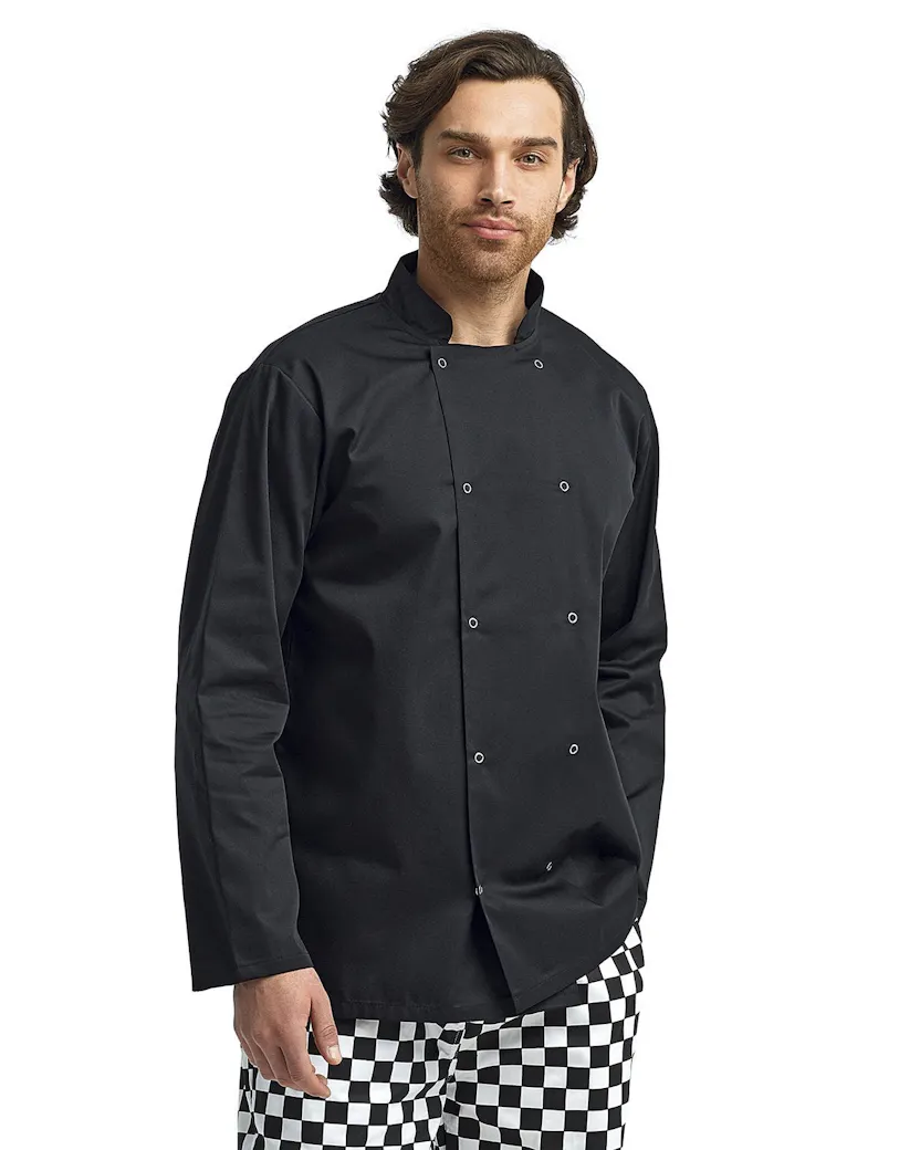 Artisan Collection by Reprime RP665 Unisex Studded Front Long-Sleeve Chef's Coat