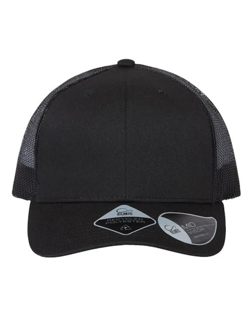 Atlantis Headwear BRYCE Sustainable Trucker Cap - Ninja Transfers