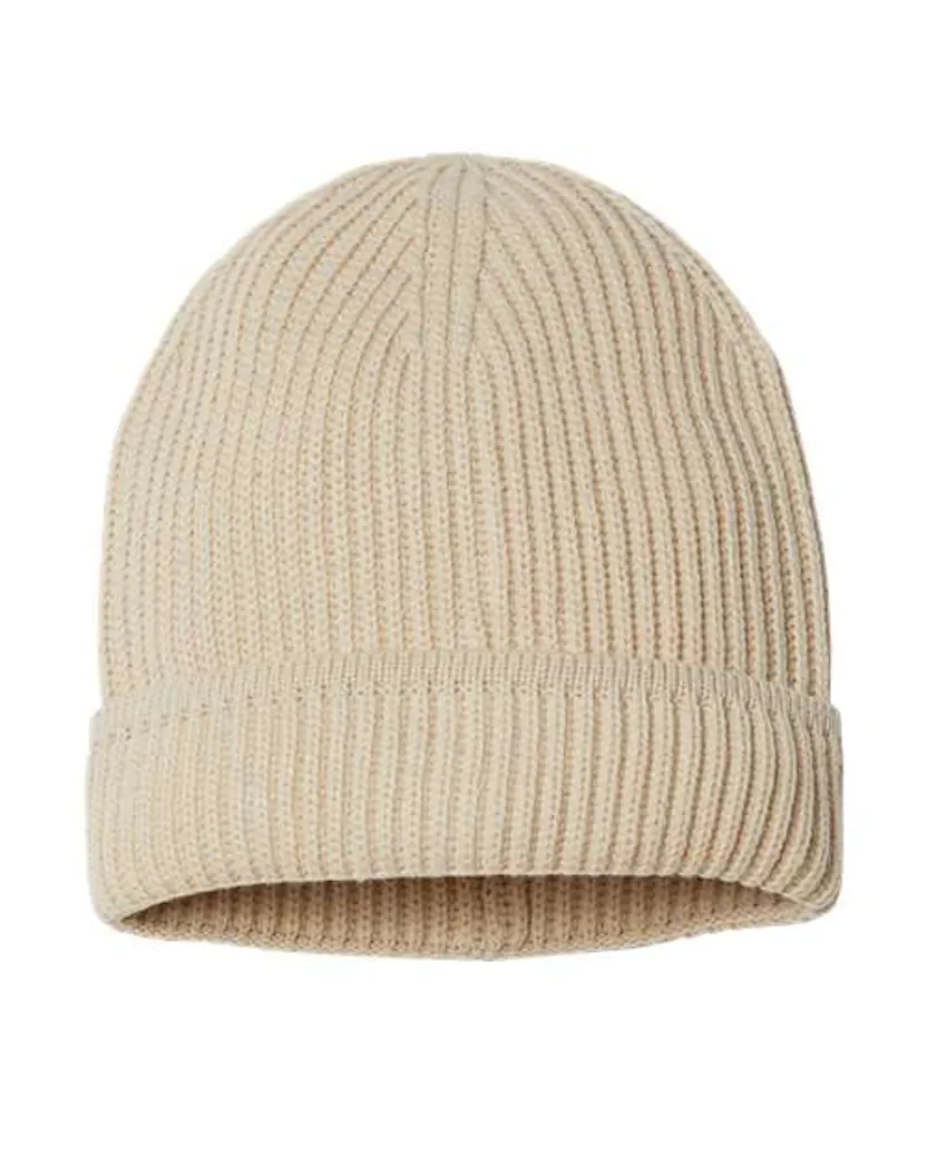 Atlantis Headwear MAPLE Sustainable Finish Edge Cuffed Beanie - Ninja Transfers
