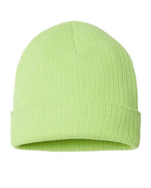 Atlantis Headwear RIO Sustainable Rib Cuffed Beanie - Ninja Transfers