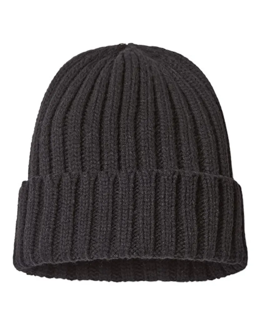 Atlantis Headwear SHORE Sustainable Cable Knit Cuffed Beanie - Ninja Transfers
