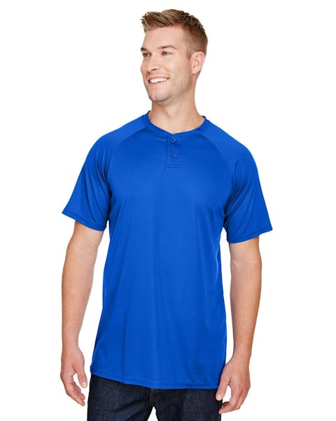 Augusta Sportswear AG1565 Adult Attain 2 - Button Baseball Jersey - Ninja Transfers