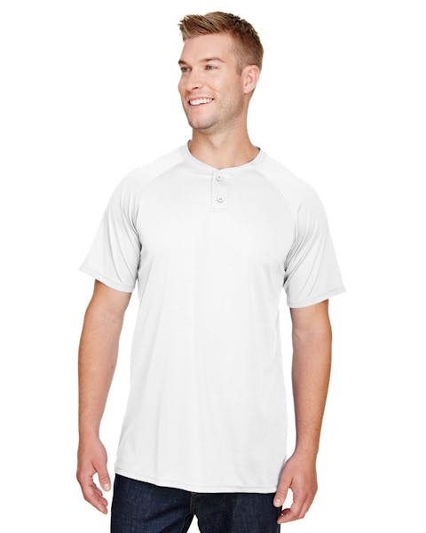 Augusta Sportswear AG1565 Adult Attain 2 - Button Baseball Jersey - Ninja Transfers