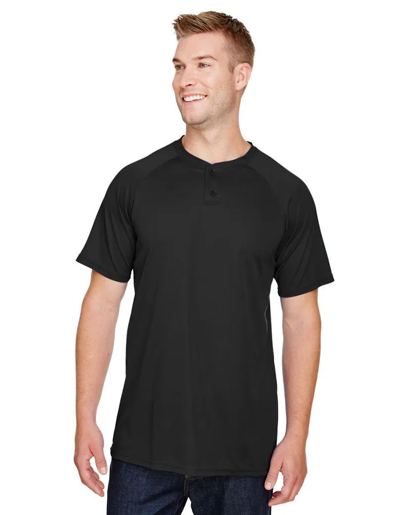 Augusta Sportswear AG1565 Adult Attain 2-Button Baseball Jersey