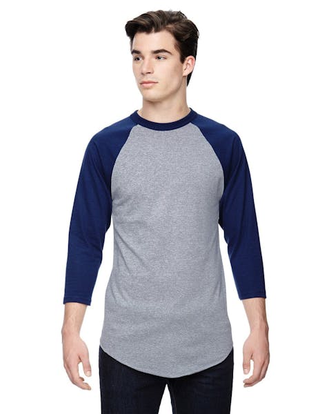 Augusta Sportswear AG4420 - Camiseta de béisbol de manga 3/4 para adulto