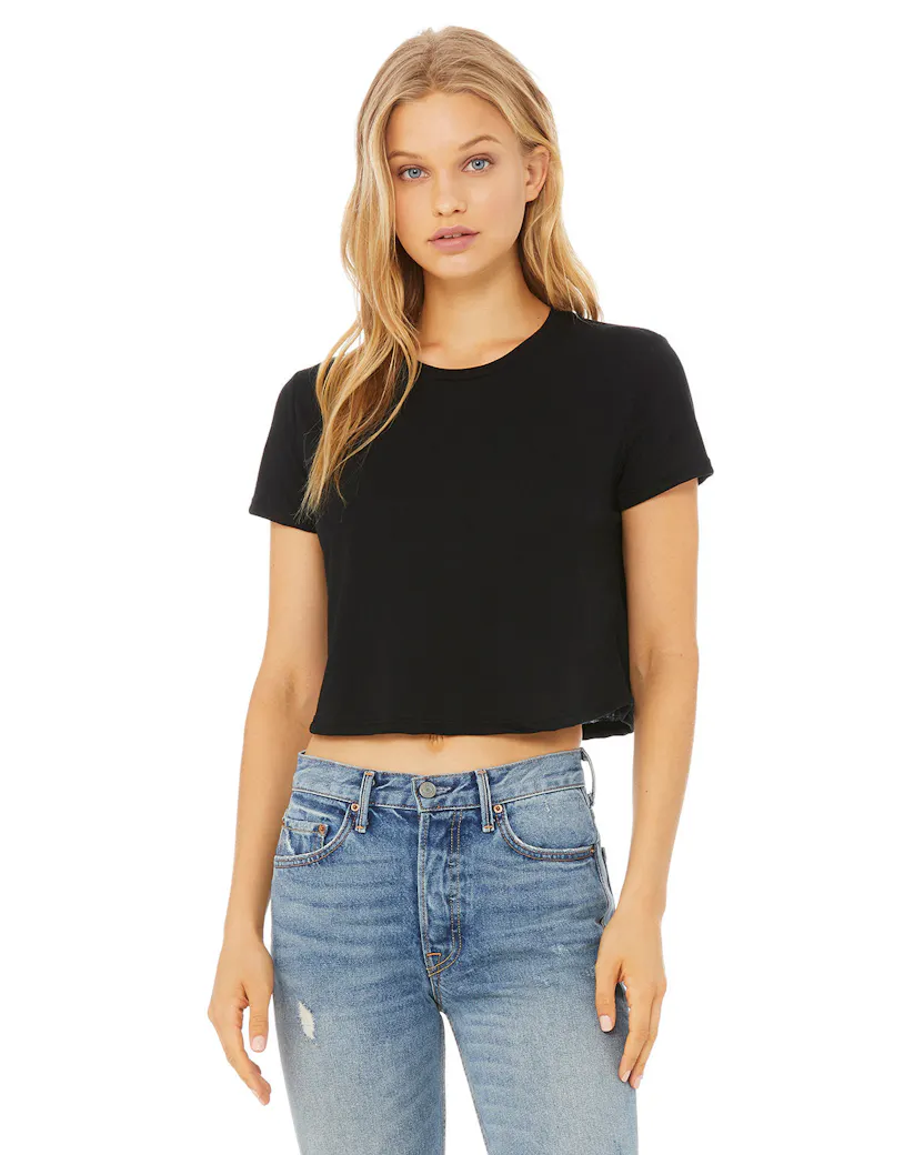 Bella + Canvas B8882 Ladies' Flowy Cropped T-Shirt
