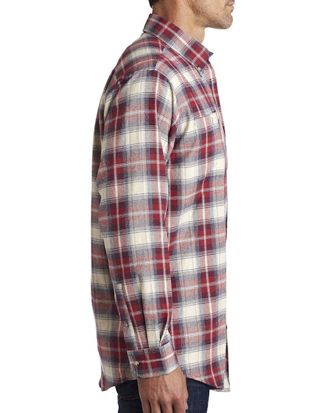 Backpacker BP7001 Men's Yarn - Dyed Flannel Shirt - Ninja Transfers