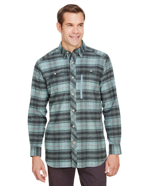 Backpacker BP7091 Men's Stretch Flannel Shirt - Ninja Transfers