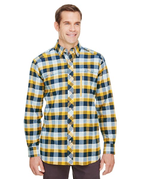 Backpacker BP7091 Men's Stretch Flannel Shirt - Ninja Transfers