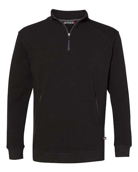 Badger 1060 FitFlex French Terry Quarter - Zip Sweatshirt - Ninja Transfers