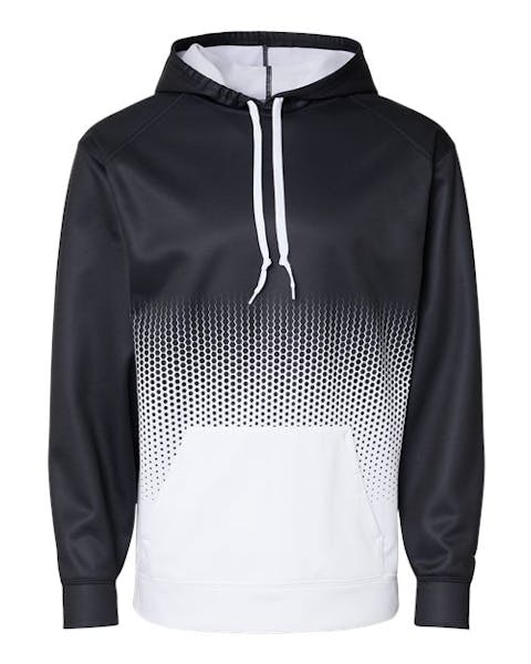 Badger 1404 Hex 2.0 Hooded Sweatshirt - Ninja Transfers