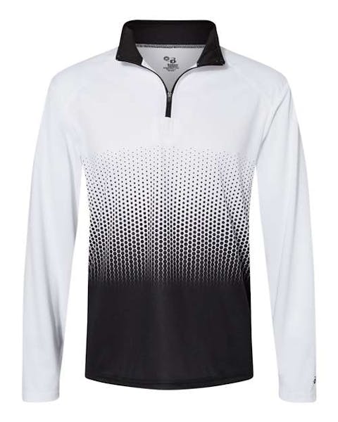 Badger 4222 Hex 2.0 Quarter - Zip Pullover - Ninja Transfers