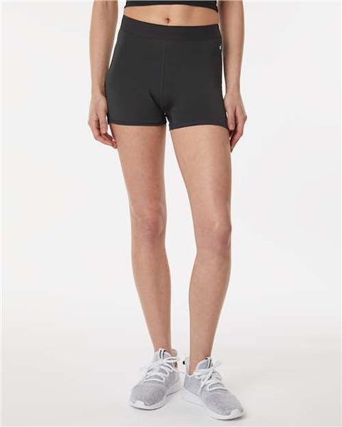Badger 4629 Women’s 3" Pro - Compression Shorts - Ninja Transfers