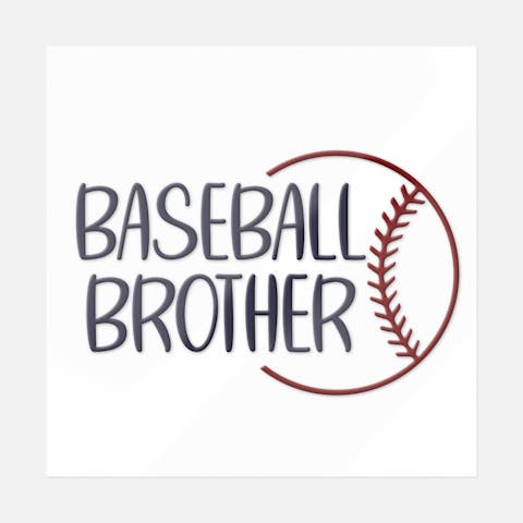 Baseball Brother Sticker - Ninja Transfers